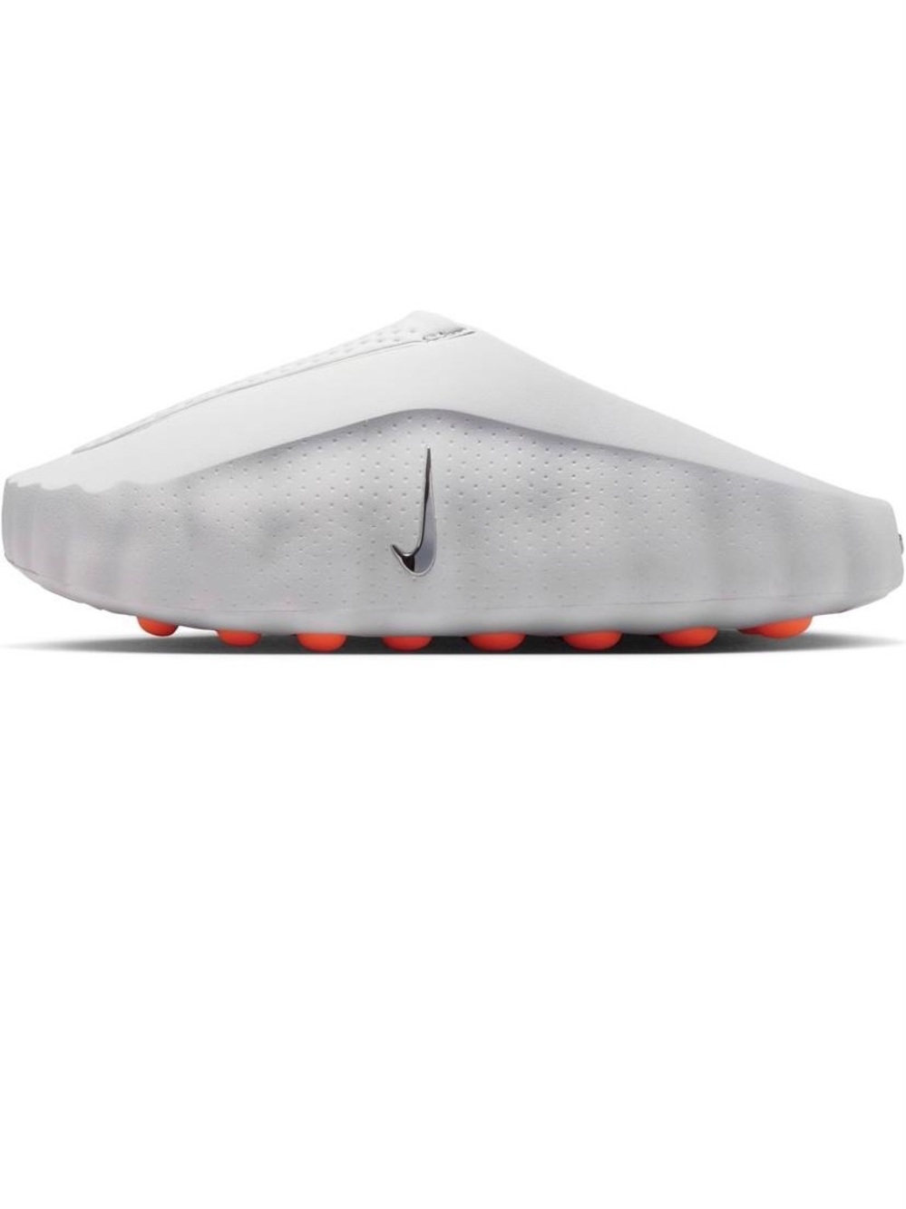 Nike Men’s White Slide Sandals with Orange Outsole Pods